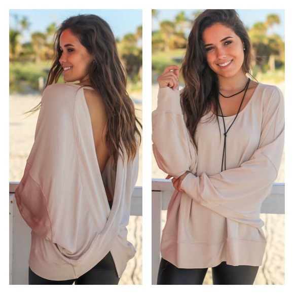 SwankStyles Tops - LAST 1❤️Dusty Blush Long Sleeve Top